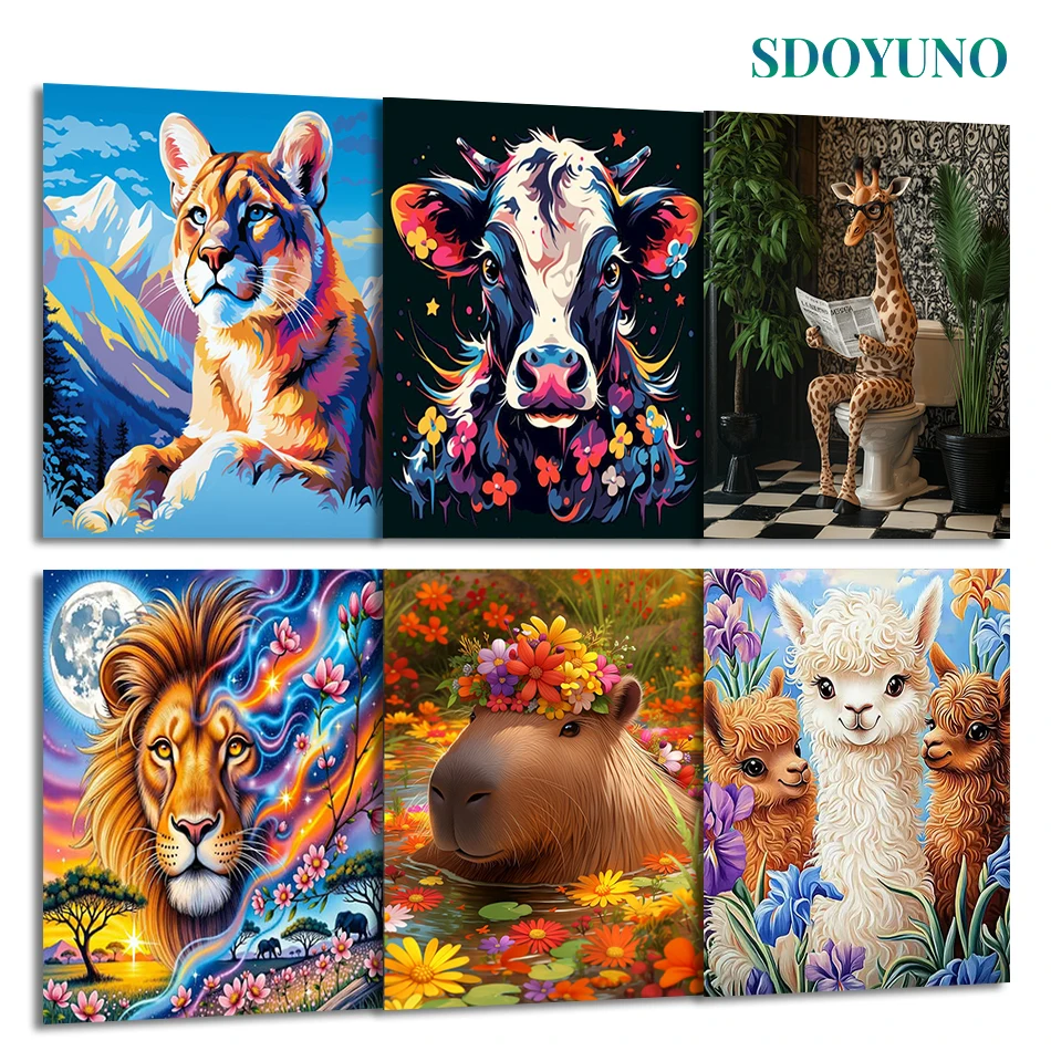 SDOYUNO Painting By Numbers Draw For Adults Animals Drawing On Canvas Diy Set Wall Art Picture Arts Crafts Oil Wall Decororation
SDOYUNO Painting By Numbers Draw For Adults Animals Drawing On Canvas Diy Set Wall Art Picture Arts Crafts Oil Wall Decororation