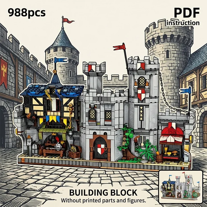 DIY Kingdom Castle Village Construction Set Educational Building Bricks Toy for 247130 moc
DIY Kingdom Castle Village Construction Set Educational Building Bricks Toy for 247130 moc