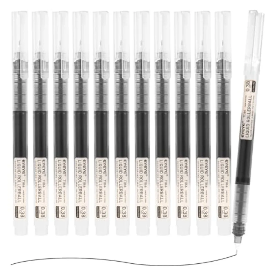 0.38mm Tip Rollerball Pens Needle, 12 Pack Ultra Fine Point Pen Quick Dry, Liquid Ink Pens Fine Point Smooth Writing Pen for Jo
0.38mm Tip Rollerball Pens Needle, 12 Pack Ultra Fine Point Pen Quick Dry, Liquid Ink Pens Fine Point Smooth Writing Pen for Jo