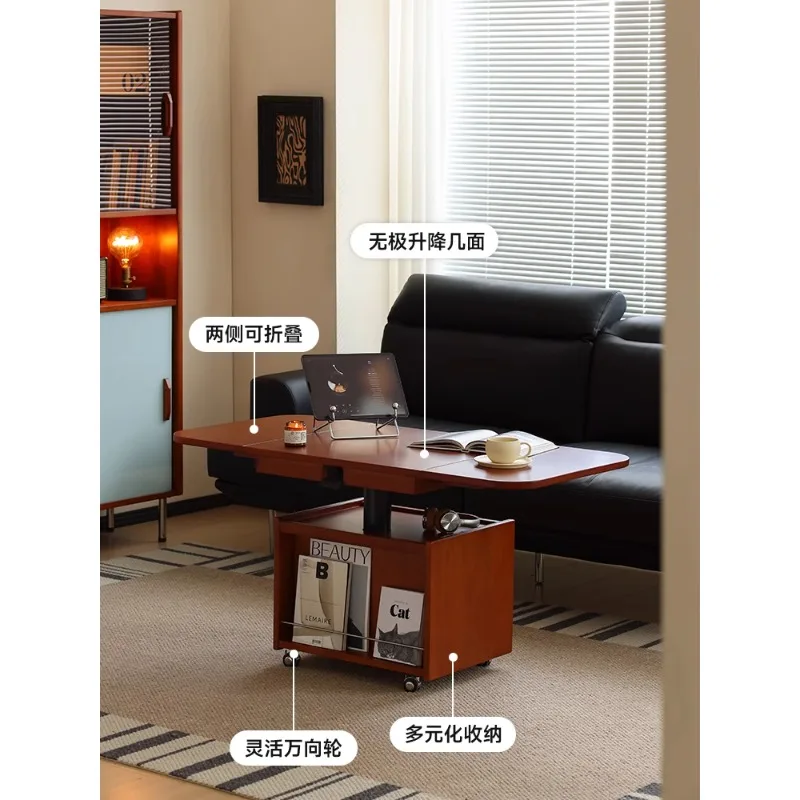 Nordic solid wood coffee table movable folding lifting small apartment living room home creative sofa side table
Nordic solid wood coffee table movable folding lifting small apartment living room home creative sofa side table