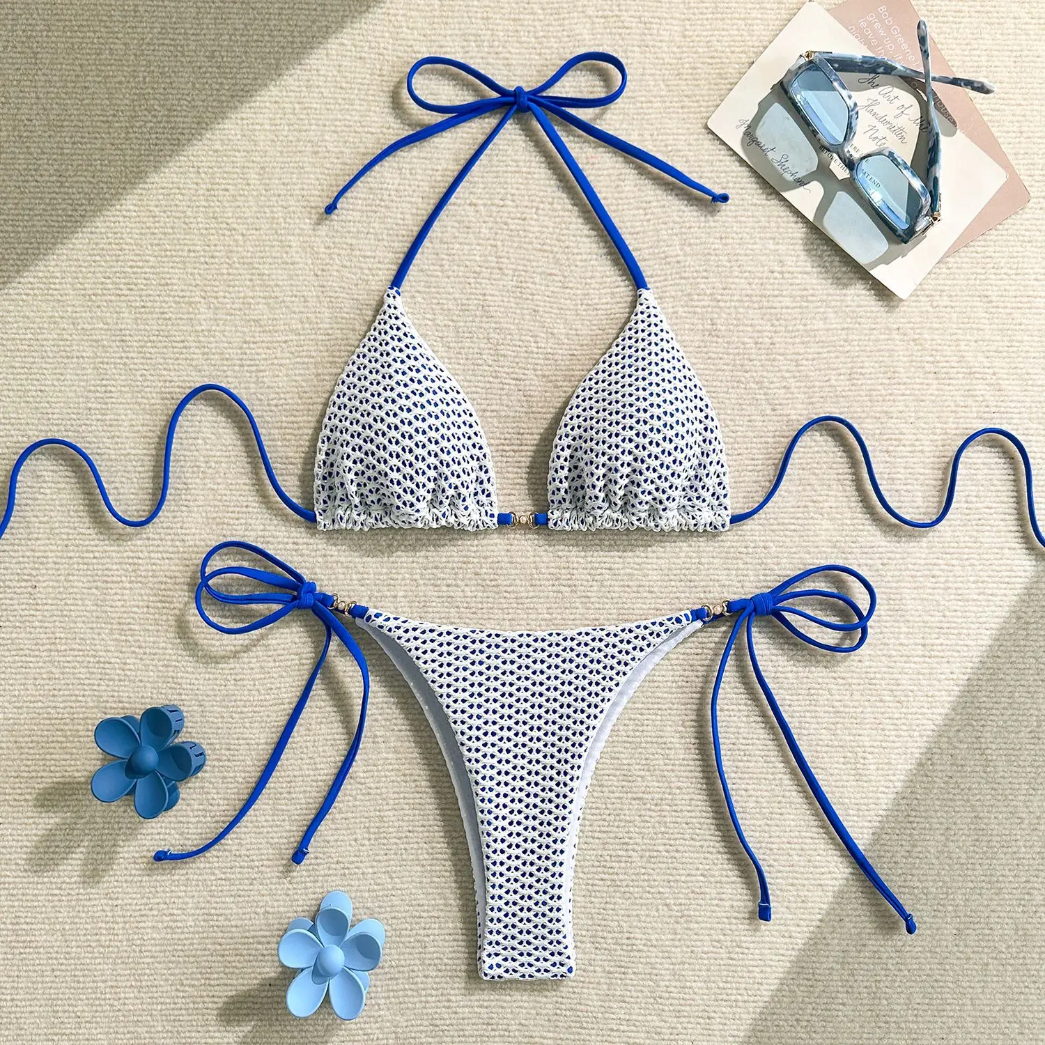 Halter Hollow Out Two-pieces Bikini set Bikini Female Swimsuit Women Swimwear High Cut Leg Padded Bathing Suit Bather Swim
Halter Hollow Out Two-pieces Bikini set Bikini Female Swimsuit Women Swimwear High Cut Leg Padded Bathing Suit Bather Swim
