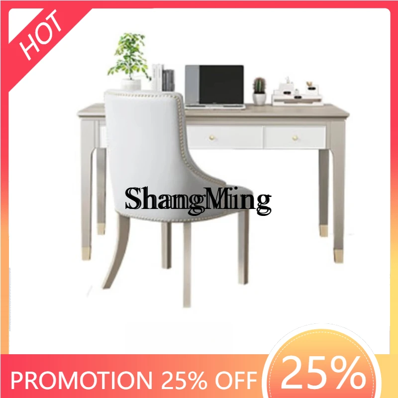 Элегантный письменный стол ZYY из массива дерева в стиле лёгкой роскоши, простой современный дизайн, для небольшой квартиры, цвет шампань-золото.
Элегантный письменный стол ZYY из массива дерева в стиле лёгкой роскоши, простой современный дизайн, для небольшой квартиры, цвет шампань-золото.