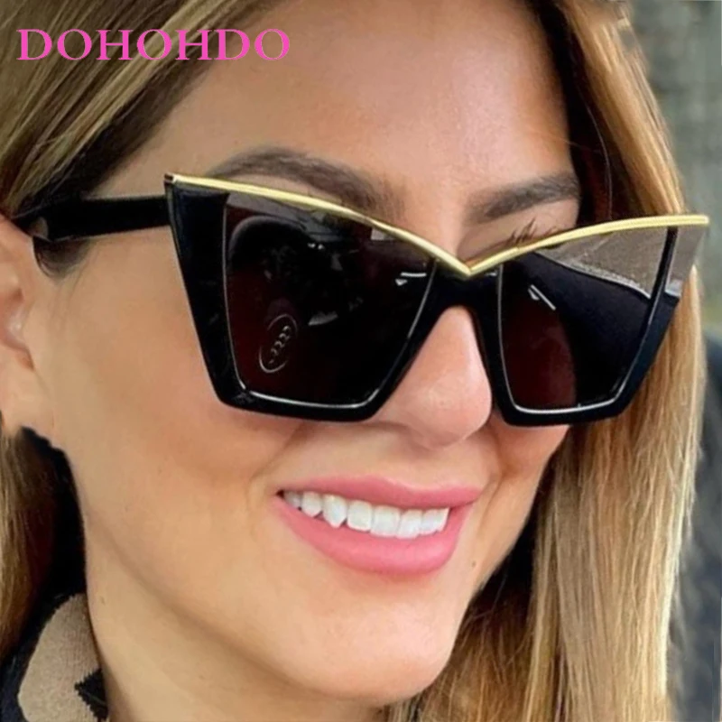 Luxury Designer Y2K Fashion Oversized Frame Cat Eye Women Sunglasses Punk Brand Male Sunglass Drive Travel Hiking Eyewear UV400
Luxury Designer Y2K Fashion Oversized Frame Cat Eye Women Sunglasses Punk Brand Male Sunglass Drive Travel Hiking Eyewear UV400