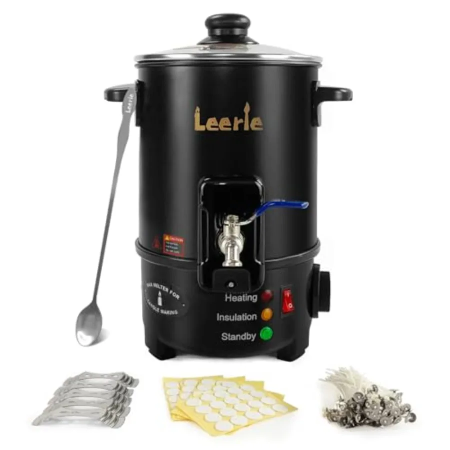 M4 8Lbs Wax Melter for Candle Making Brass Heating Core Spout Temp Control No Clog Easy to Clean Electric Wax Melting Po
M4 8Lbs Wax Melter for Candle Making Brass Heating Core Spout Temp Control No Clog Easy to Clean Electric Wax Melting Po