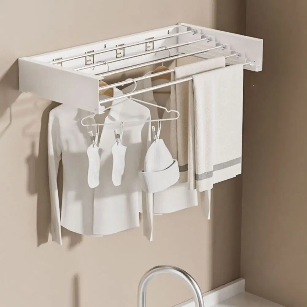 Carbon Steel Invisible Clothes Drying Rack 5 Rods Wall Mounted Hidden Drying Rack 60CM Heavy-Duty Towel Organizer Outdoor
Carbon Steel Invisible Clothes Drying Rack 5 Rods Wall Mounted Hidden Drying Rack 60CM Heavy-Duty Towel Organizer Outdoor