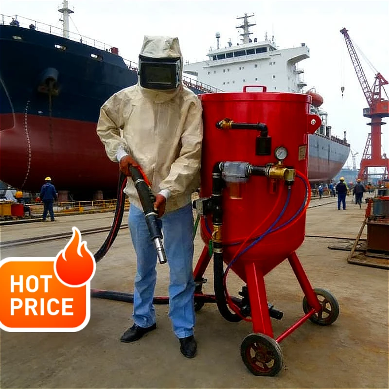 High Pressure Portable Sandblaster Machine with Air Compressor Connection for Metal Rust Removal Concrete Cleaning Customized
High Pressure Portable Sandblaster Machine with Air Compressor Connection for Metal Rust Removal Concrete Cleaning Customized