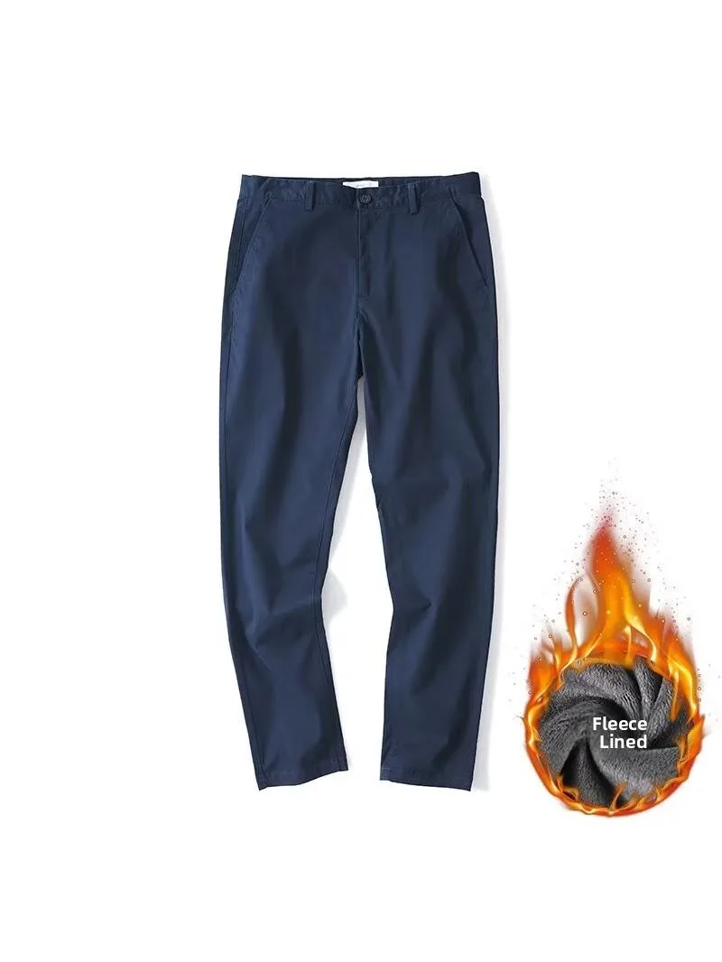Men's Casual Fce Lined Thiened Straight Leg Cotton Trousers Autumn Winter Loose Fit Cone aped Long Pants Youth Faion
Men's Casual Fce Lined Thiened Straight Leg Cotton Trousers Autumn Winter Loose Fit Cone aped Long Pants Youth Faion