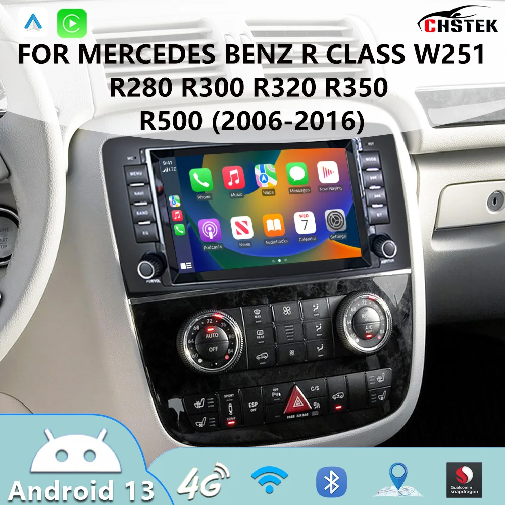 CHSTEK Carplay Multimedia Player For Mercedes Benz R-Class W251 R280 R300 R320 R500 2006-2016 720P GPS WIFI Car Radio Navigation
CHSTEK Carplay Multimedia Player For Mercedes Benz R-Class W251 R280 R300 R320 R500 2006-2016 720P GPS WIFI Car Radio Navigation