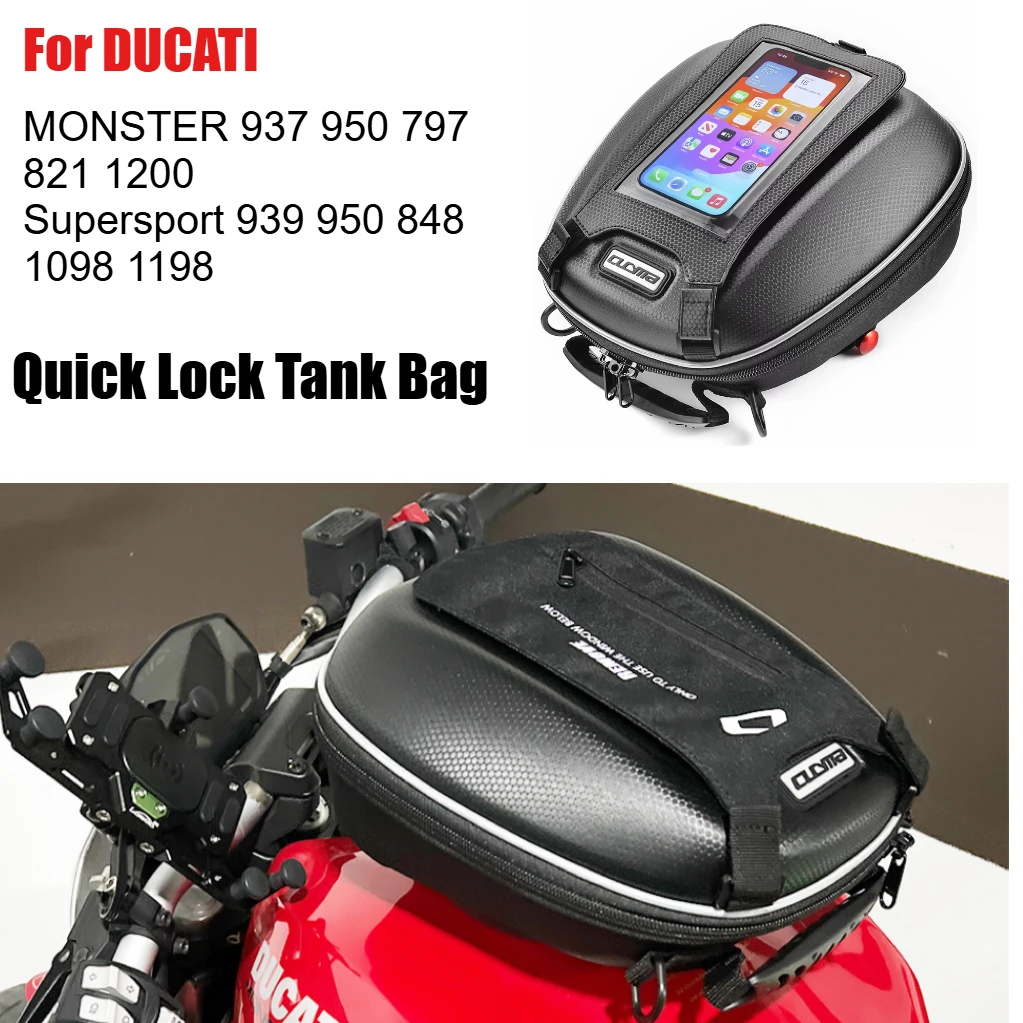 Motorcycle Fuel Tank Bag for DUCATI MONSTER 950 937 797 821 1200 Supersport 939 950 848 1098 1198 Quick Lock Waterproof Luggag
Motorcycle Fuel Tank Bag for DUCATI MONSTER 950 937 797 821 1200 Supersport 939 950 848 1098 1198 Quick Lock Waterproof Luggag
