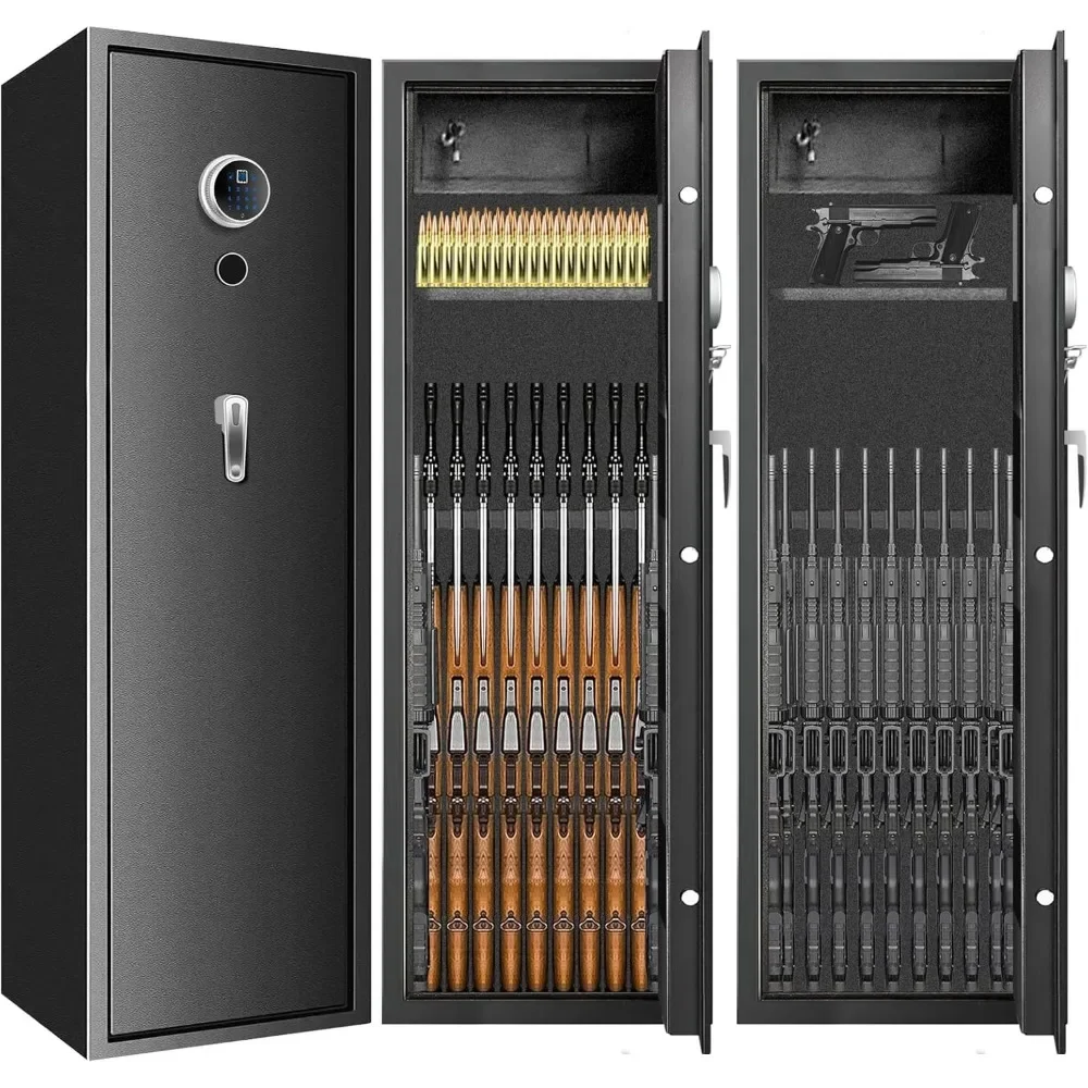 7-8 Fireproof Biometric Gun Safes for Home Rifle and Pistols, Heavy Duty Anti-Theft Long Gun Safes
7-8 Fireproof Biometric Gun Safes for Home Rifle and Pistols, Heavy Duty Anti-Theft Long Gun Safes