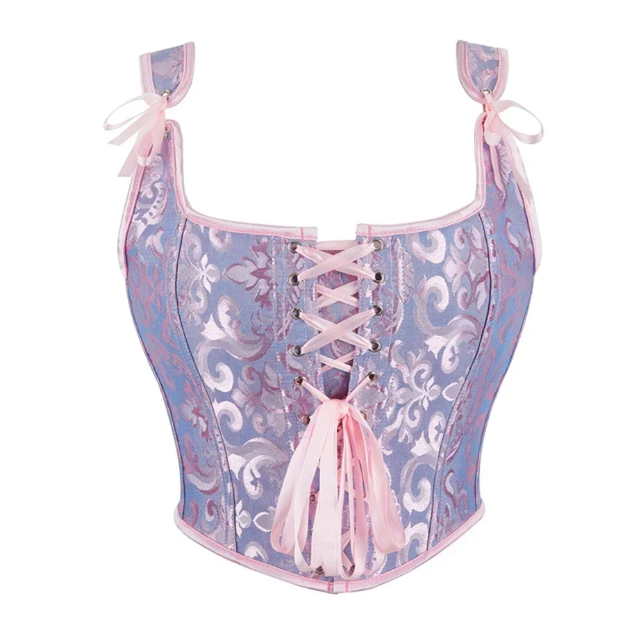 Корсет gothique Vintage pour femmes, haut court, Bustier en brocart 09.ro avec bretelles, Corselet de la Renaissance rouuru
Корсет gothique Vintage pour femmes, haut court, Bustier en brocart 09.ro avec bretelles, Corselet de la Renaissance rouuru