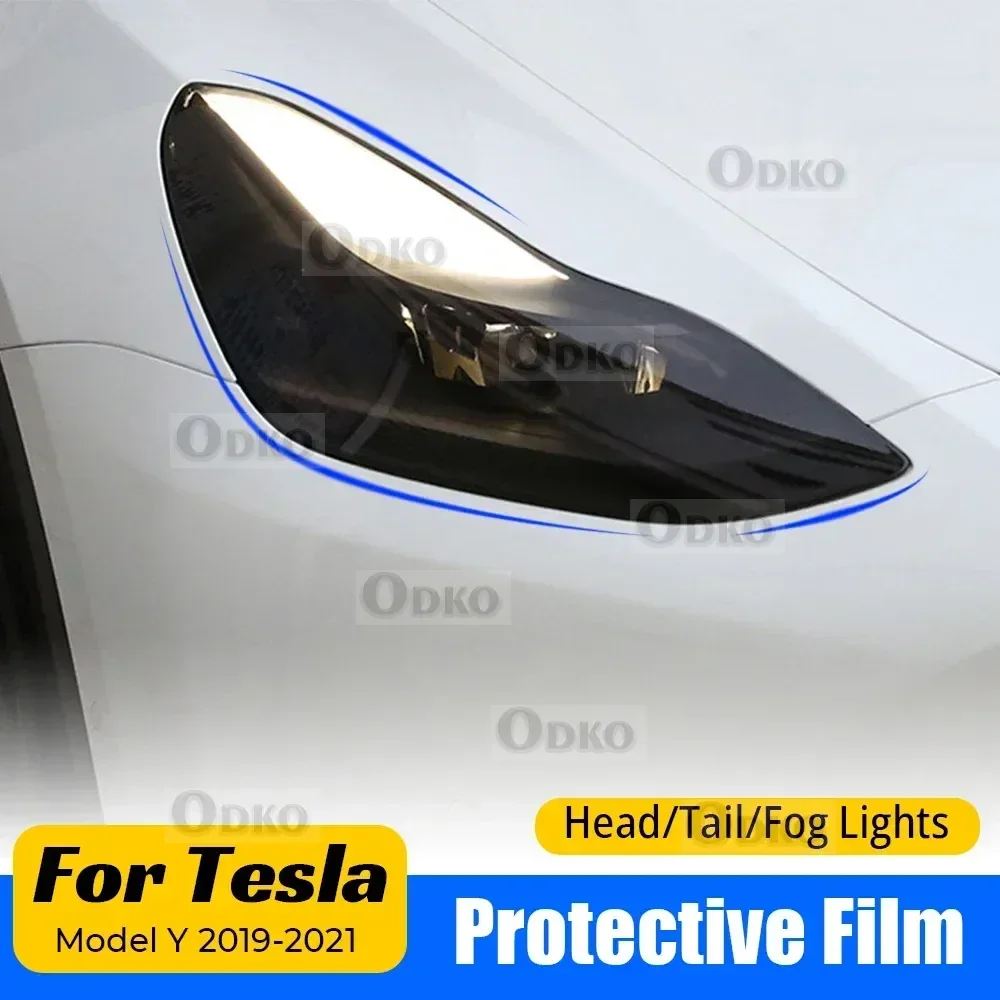 For Tesal Model Y 2019-2023 Lamp Protector High Quality Tpu Protective Film Car Accessories for Headlight Fog Rear Tail Lights
For Tesal Model Y 2019-2023 Lamp Protector High Quality Tpu Protective Film Car Accessories for Headlight Fog Rear Tail Lights