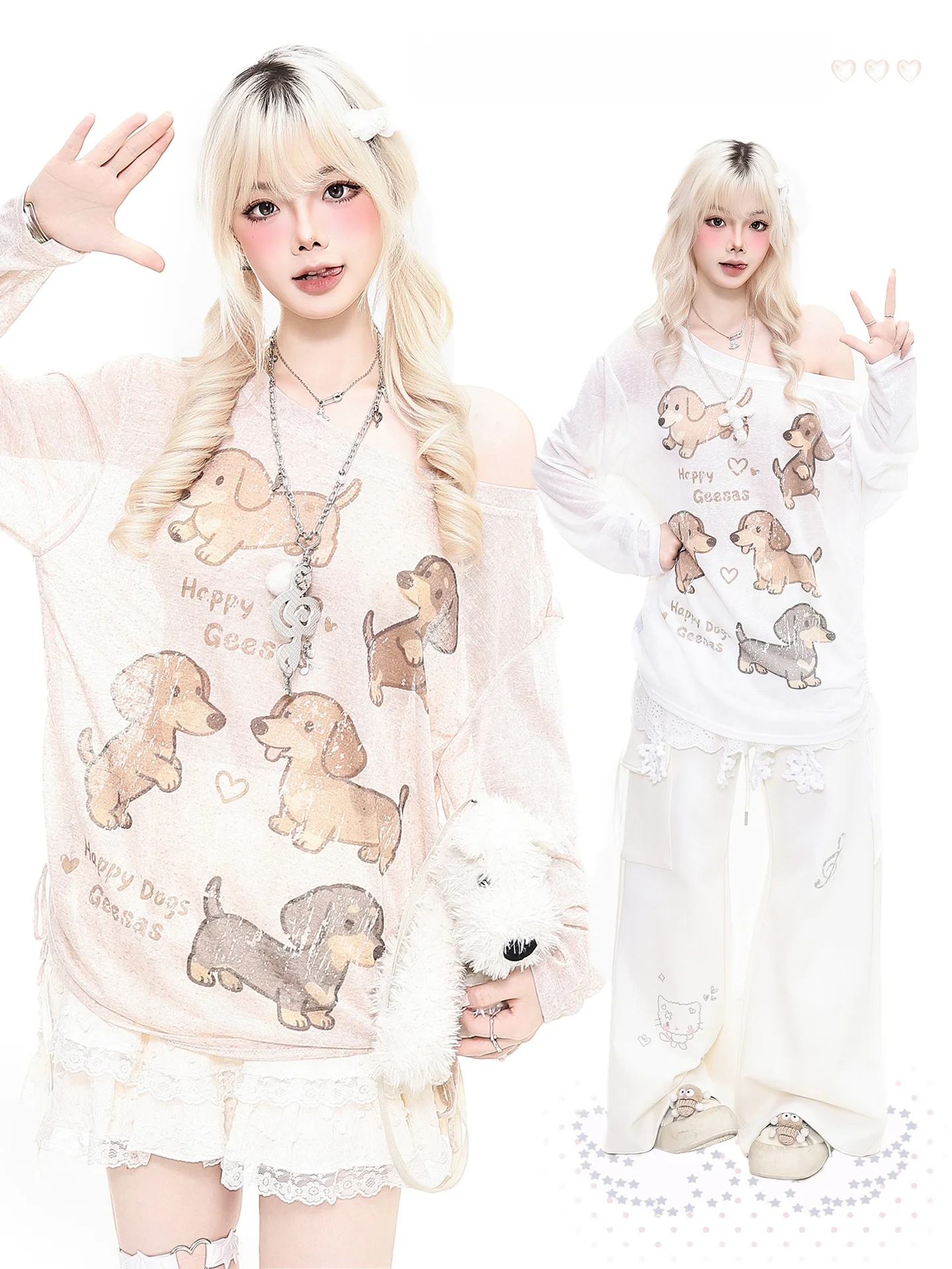 Fun Dog Print Long Sleeve Orange Marmalade T-Shirt Women's Loose Lazy Style Versatile Cover up Top Breathable Summer Tee
Fun Dog Print Long Sleeve Orange Marmalade T-Shirt Women's Loose Lazy Style Versatile Cover up Top Breathable Summer Tee