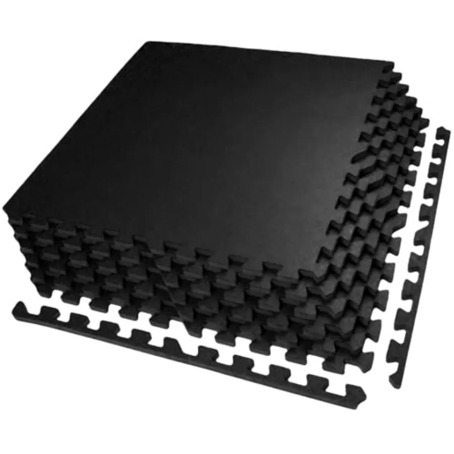0.56in Thick Exercise Equipment Mats 6 Tiles Upgraded Rubber Top with High Density EVA Foam Large Interlocking Puzzle Gym Floor
0.56in Thick Exercise Equipment Mats 6 Tiles Upgraded Rubber Top with High Density EVA Foam Large Interlocking Puzzle Gym Floor