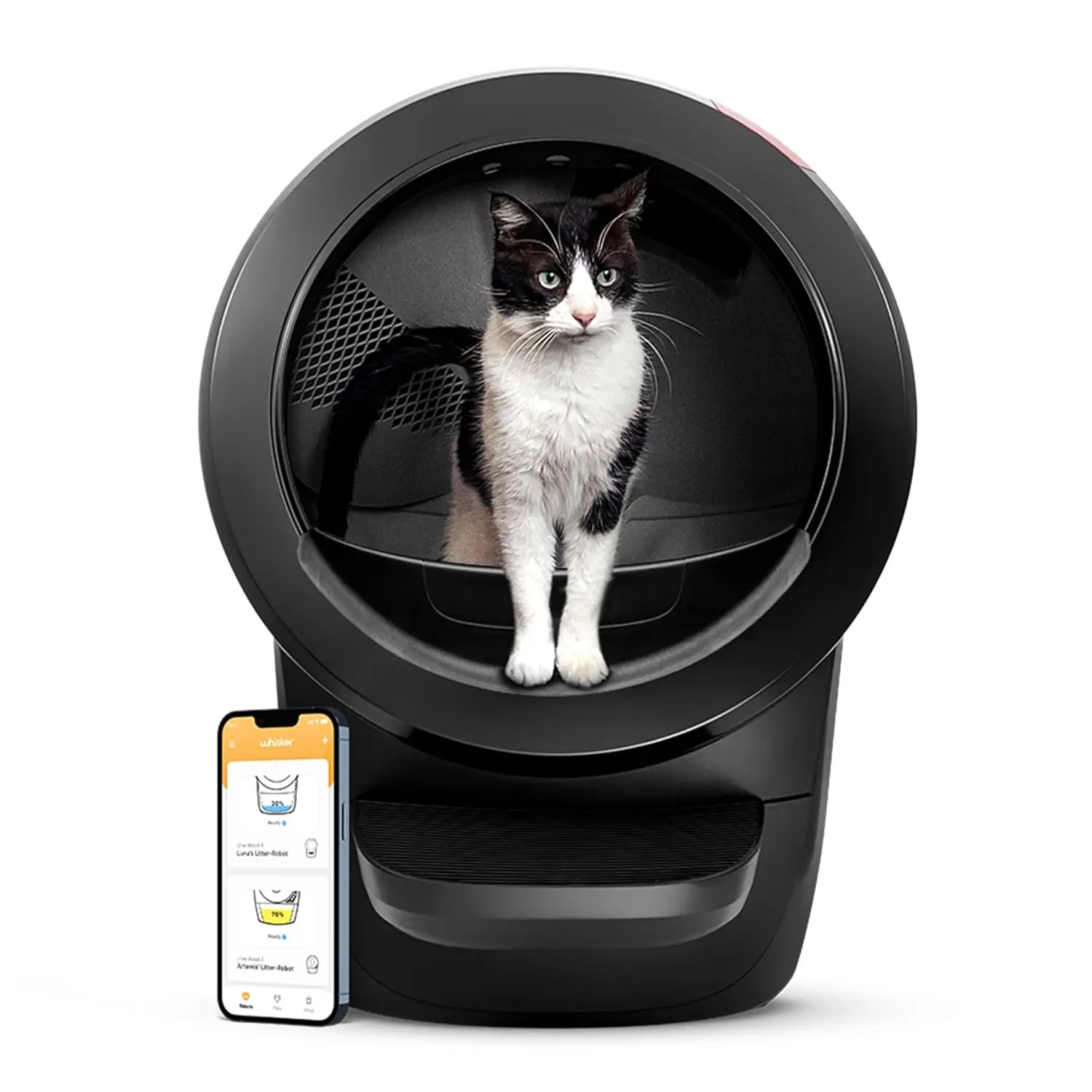 Litter-Robot 4 with Step & Fence by , Black - Automatic, Self-Cleaning Cat Litter Box, Helps Reduce Litter Box, Customized
Litter-Robot 4 with Step & Fence by , Black - Automatic, Self-Cleaning Cat Litter Box, Helps Reduce Litter Box, Customized