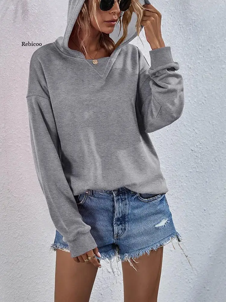 Fleece Hooded Women Fashion Streetwear Fleece Sweater Female Solid Loose Pullover Top 2022 Spring Atutmn Women's Clothing
Fleece Hooded Women Fashion Streetwear Fleece Sweater Female Solid Loose Pullover Top 2022 Spring Atutmn Women's Clothing