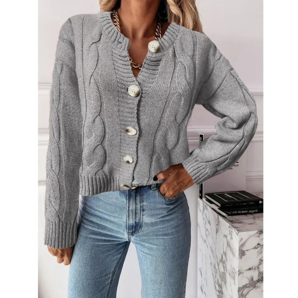 Women's Knitted Cardigan Sweater Coat European And American Style Autumn Winter Independent Station Fashion Outerwear
Women's Knitted Cardigan Sweater Coat European And American Style Autumn Winter Independent Station Fashion Outerwear