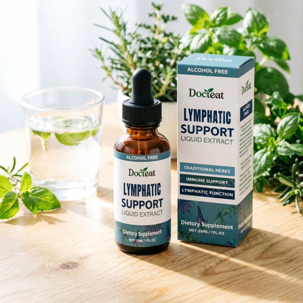 Docteat Lymphatic Support Liquid Extract - Alcohol-Free Herbal Blend with Echinacea, Elderberry & Myrrh for Immune 30ml
Docteat Lymphatic Support Liquid Extract - Alcohol-Free Herbal Blend with Echinacea, Elderberry & Myrrh for Immune 30ml