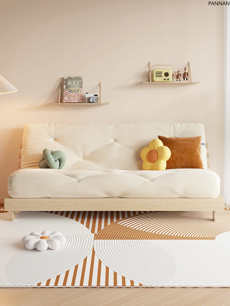 Japanese-style all-solid wood sofa bed living room wabi-sabi wind foldable log lazy sofa
Japanese-style all-solid wood sofa bed living room wabi-sabi wind foldable log lazy sofa