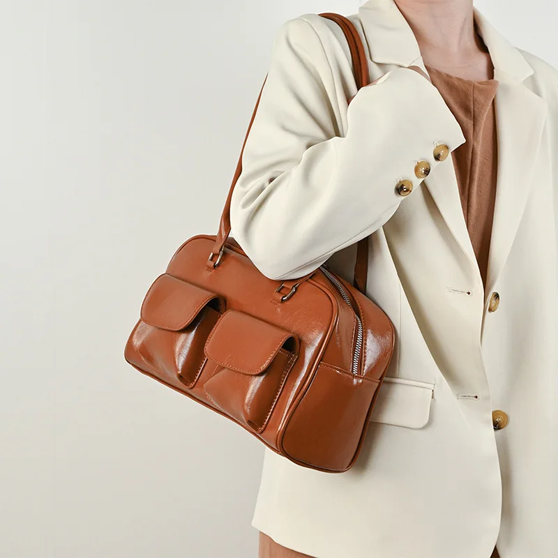 Women's Bag Bags Oil Wax Leather Handbag Luxury Replica Tote Double Handbags Designer Shoulder Casual Portable Sac A Mains Femme
Women's Bag Bags Oil Wax Leather Handbag Luxury Replica Tote Double Handbags Designer Shoulder Casual Portable Sac A Mains Femme
