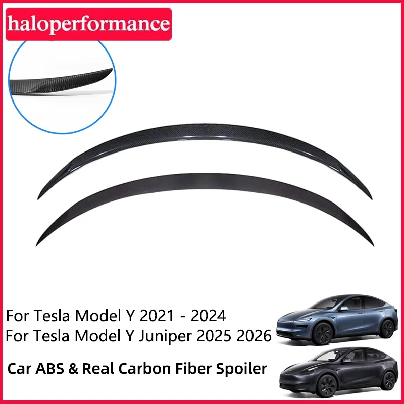 For Tesla Model Y Spoiler Juniper 2021-2025 ABS Carbon Fiber Pattern Spoiler Original High Performance Trunk Wing Car Accessory
For Tesla Model Y Spoiler Juniper 2021-2025 ABS Carbon Fiber Pattern Spoiler Original High Performance Trunk Wing Car Accessory