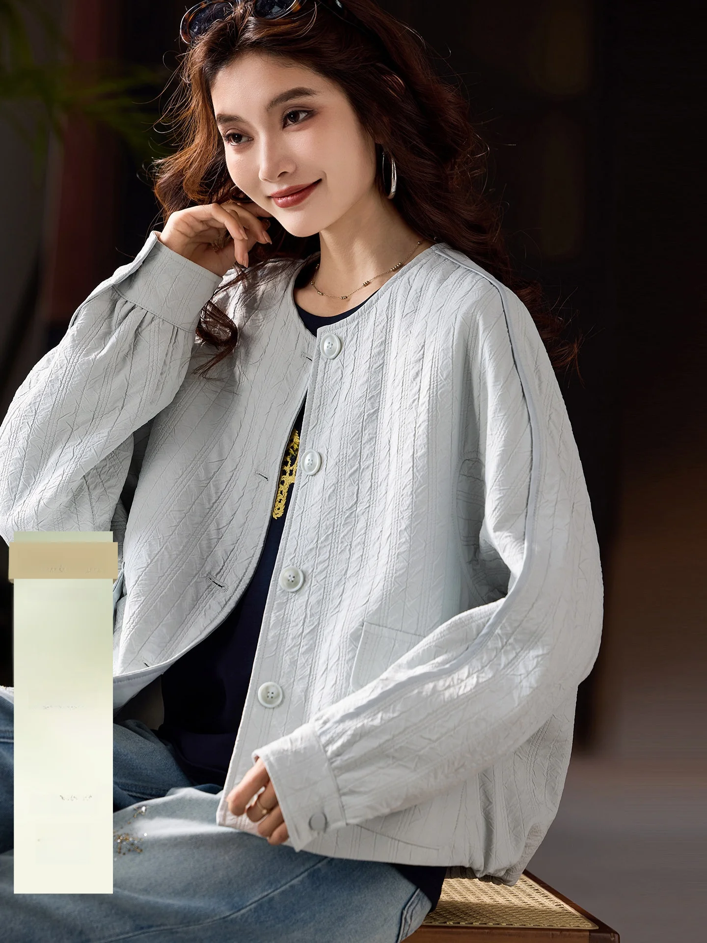 Elegant Short Coat Jacket Women's round Neck Texture Outerwear Spring 2026 Fashionable plus Size European Style Top
Elegant Short Coat Jacket Women's round Neck Texture Outerwear Spring 2026 Fashionable plus Size European Style Top