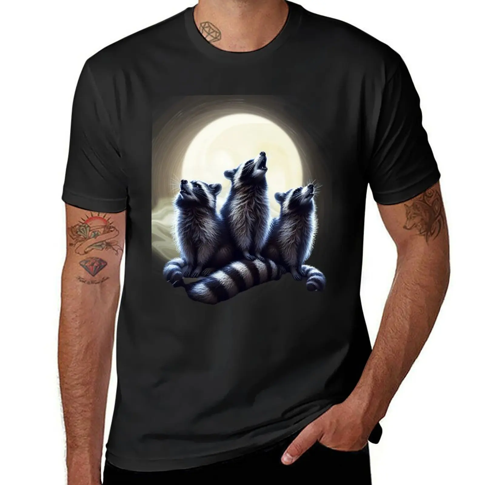 3 Raccoon Moon Howling Raccoon Head Funny For Men, Women, Kid T-Shirt blue archive quick-drying man clothes mens cotton t shirts
3 Raccoon Moon Howling Raccoon Head Funny For Men, Women, Kid T-Shirt blue archive quick-drying man clothes mens cotton t shirts