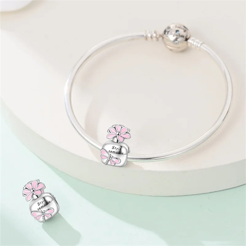 New 925 Sterling Silver Flower Dragonfly Perfume Charms Beads For Women Fit 3mm Original Bracelet DIY Anniversary Jewelry Gifts
New 925 Sterling Silver Flower Dragonfly Perfume Charms Beads For Women Fit 3mm Original Bracelet DIY Anniversary Jewelry Gifts