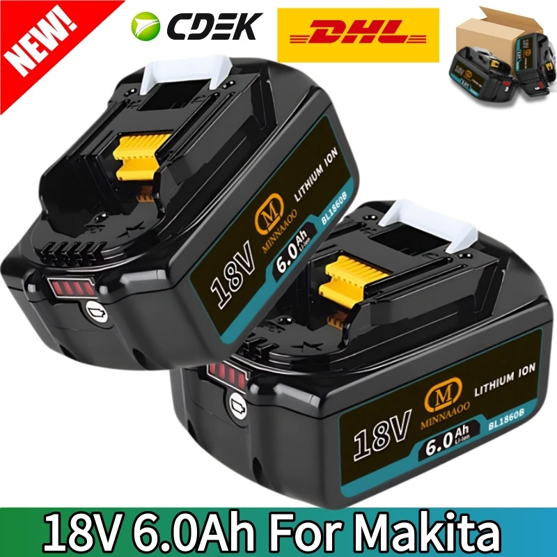 Genuine For Makita 18V Battery 6000mAh Li-ion BL1860B BL1850 Fast Charging Technology for Cordless Power Tools
Genuine For Makita 18V Battery 6000mAh Li-ion BL1860B BL1850 Fast Charging Technology for Cordless Power Tools
