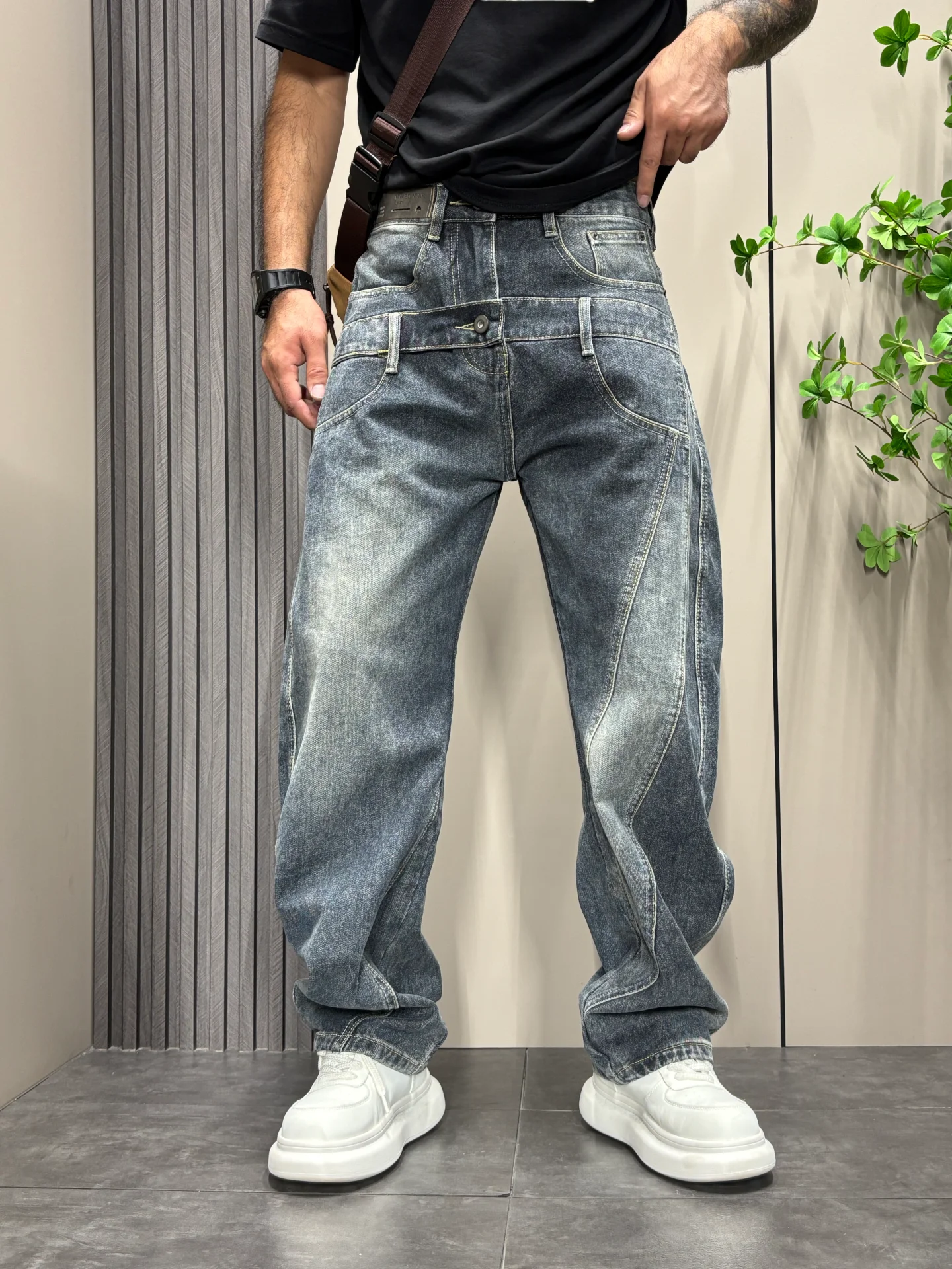 Washed Denim Straight Leg Casual Trousers Men's American Retro Style High Waist Polyester Fiber Non-Stretch Winter Pants
Washed Denim Straight Leg Casual Trousers Men's American Retro Style High Waist Polyester Fiber Non-Stretch Winter Pants