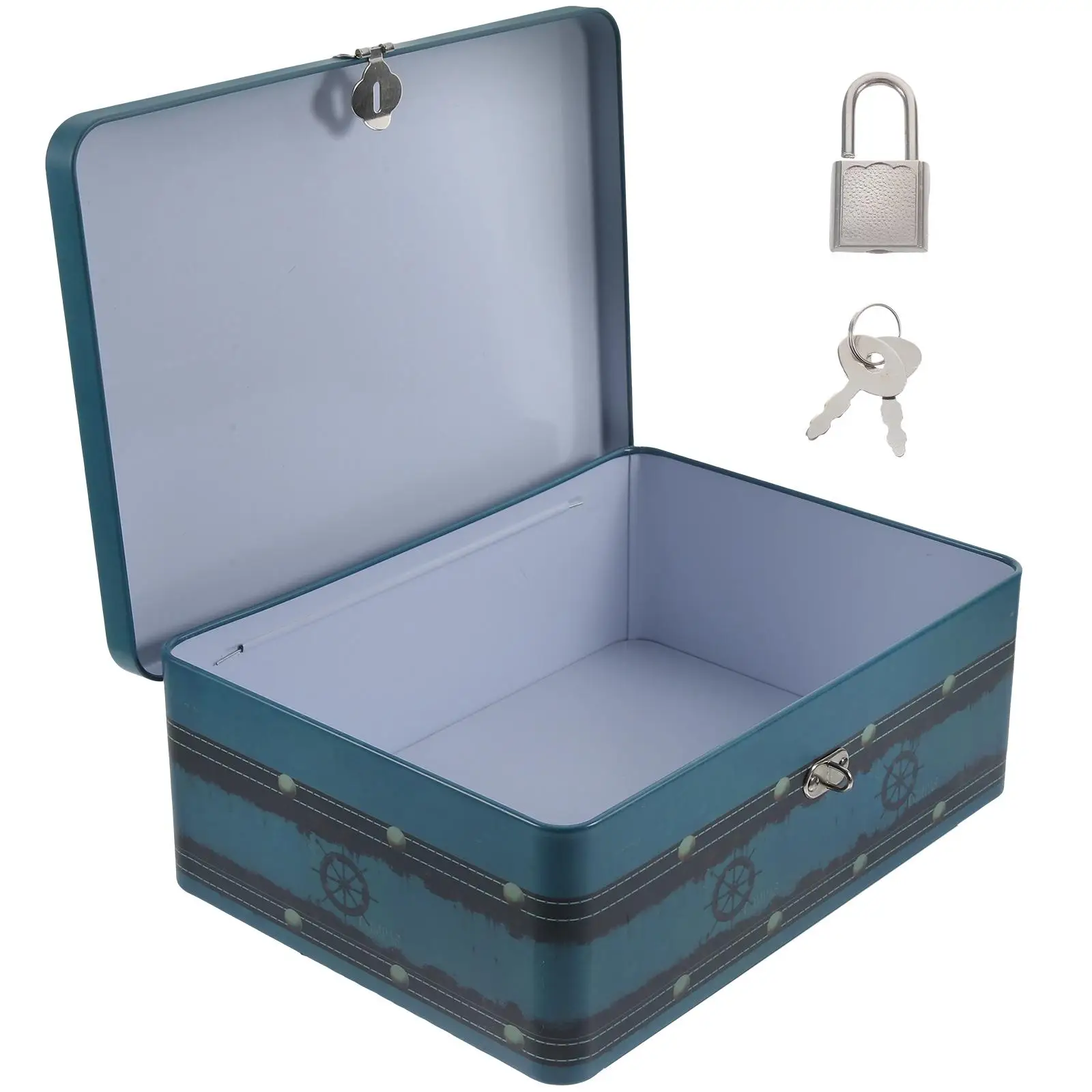 Vintage Tinplate Storage Box Small Lockable Desk ganizer Smooth Surface Jewelry Keepsakes Trinkets
Vintage Tinplate Storage Box Small Lockable Desk ganizer Smooth Surface Jewelry Keepsakes Trinkets