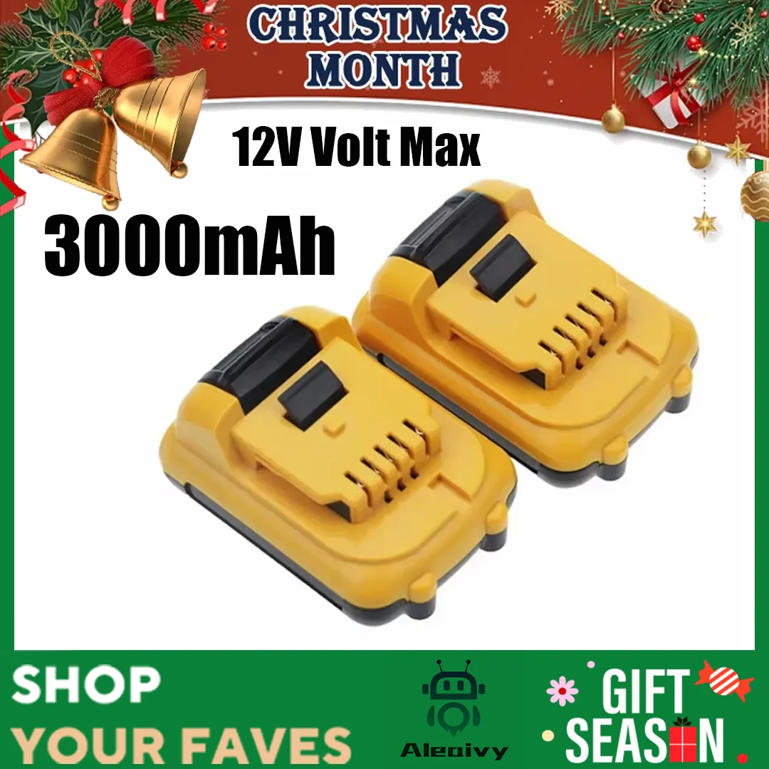 12V 3000mAh Volt Max Lithium Ion Battery Replacement for DeWalt DCB120 DCB123 DCB122 DCB127 DCB124 DCB121 Rechargeable Batteries
12V 3000mAh Volt Max Lithium Ion Battery Replacement for DeWalt DCB120 DCB123 DCB122 DCB127 DCB124 DCB121 Rechargeable Batteries