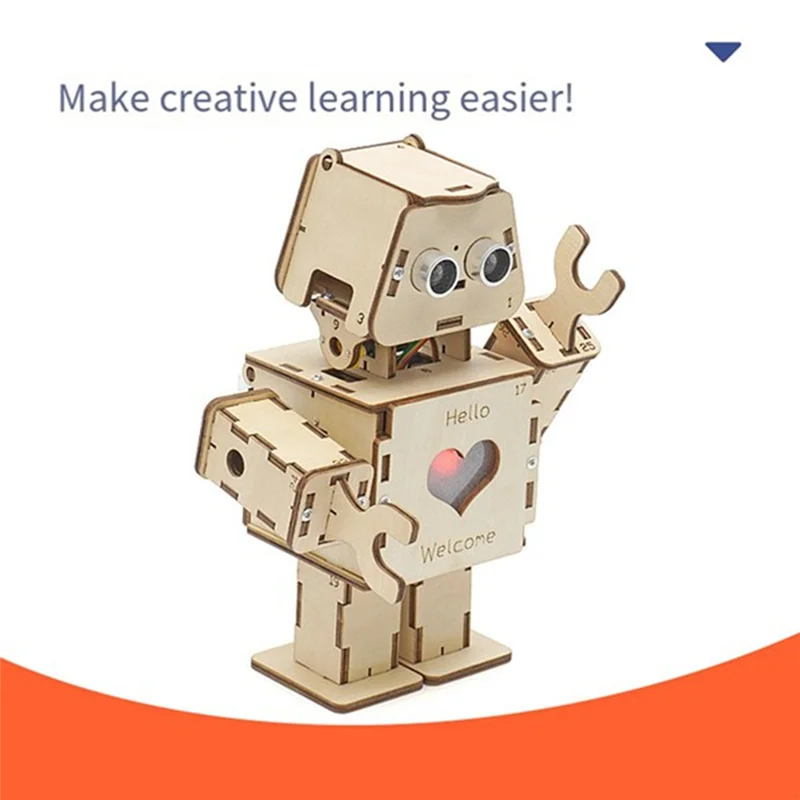 Practical-Programmable Dual Intelligent Programmable Welcome Robot Kit DIY Science Experiment For Youth STEAM Education Model
Practical-Programmable Dual Intelligent Programmable Welcome Robot Kit DIY Science Experiment For Youth STEAM Education Model