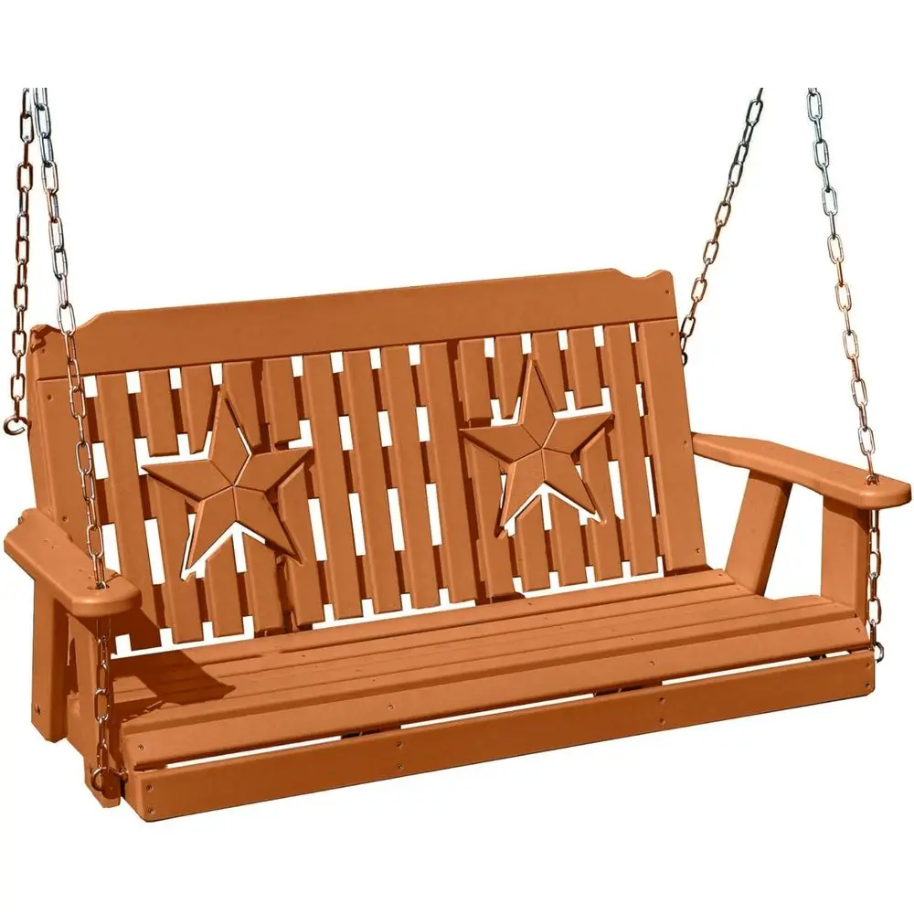 2-Person 4-Seat Premium Plastic Lumber Swing, USA Made, 1000 lbs Capacity, Suitable for Patio, Porch, Park, Church
2-Person 4-Seat Premium Plastic Lumber Swing, USA Made, 1000 lbs Capacity, Suitable for Patio, Porch, Park, Church