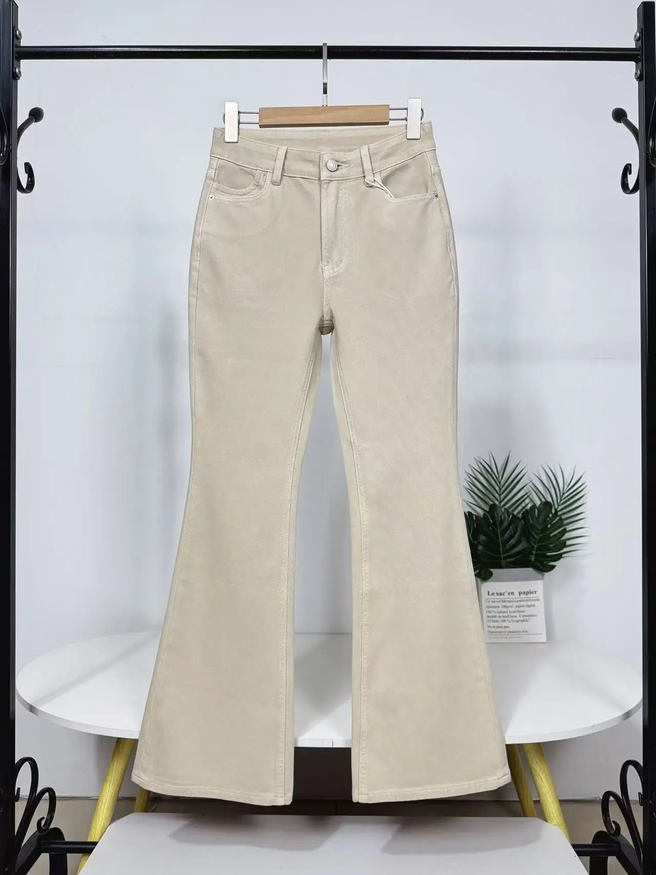 High Waist Slim Fit Bell Bottom Jeans Commute Quality Cotton High Elasticity Spring Youth Jeans Bell Bottom Trousers
High Waist Slim Fit Bell Bottom Jeans Commute Quality Cotton High Elasticity Spring Youth Jeans Bell Bottom Trousers