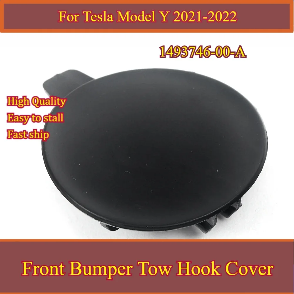 Front-Bumper-Tow Hook Towing Eye Cover Cap For Tesla Model Y 2021-2022 Black-Plastic-Accessories For Vehicles 1493746-00-A
Front-Bumper-Tow Hook Towing Eye Cover Cap For Tesla Model Y 2021-2022 Black-Plastic-Accessories For Vehicles 1493746-00-A