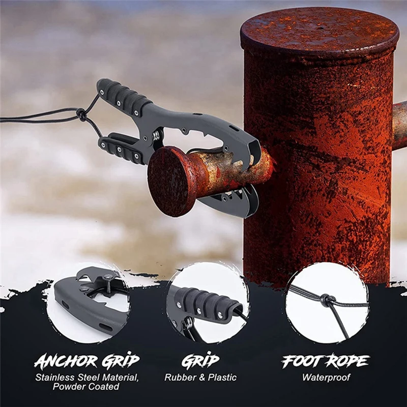 Kayak Brush Gripper Brush Clamp Anchor With Paracord And Snap Hook To Anchor Float, Canoe, Boatfor For Fishing Boating
Kayak Brush Gripper Brush Clamp Anchor With Paracord And Snap Hook To Anchor Float, Canoe, Boatfor For Fishing Boating