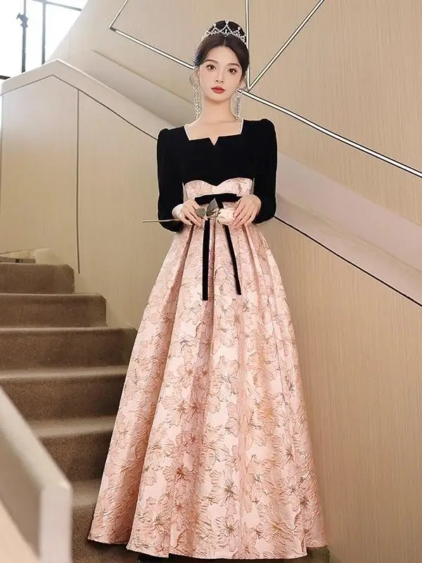 Ele Long Sve Evening Gown Women's New 2026 High End Luxury Adult Ceremony Ball Host Dr Slim Fit Korean Sle
Ele Long Sve Evening Gown Women's New 2026 High End Luxury Adult Ceremony Ball Host Dr Slim Fit Korean Sle