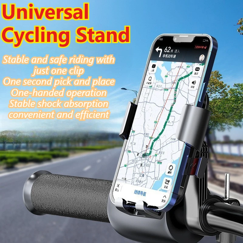 1Pc Shockproof Rotatable Phone Mount Holder For Motorcycle E-Bike Handlebar Fits 4.7-7.2 Inch Smartphone Navigation Bracket
1Pc Shockproof Rotatable Phone Mount Holder For Motorcycle E-Bike Handlebar Fits 4.7-7.2 Inch Smartphone Navigation Bracket