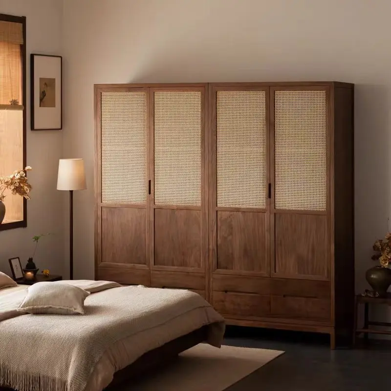 Новый китайский шкаф из массива дерева для дома, спальни, гардеробный шкаф из черного ореха, простой интегрированный шкаф-локер для хранения вещей
Новый китайский шкаф из массива дерева для дома, спальни, гардеробный шкаф из черного ореха, простой интегрированный шкаф-локер для хранения вещей