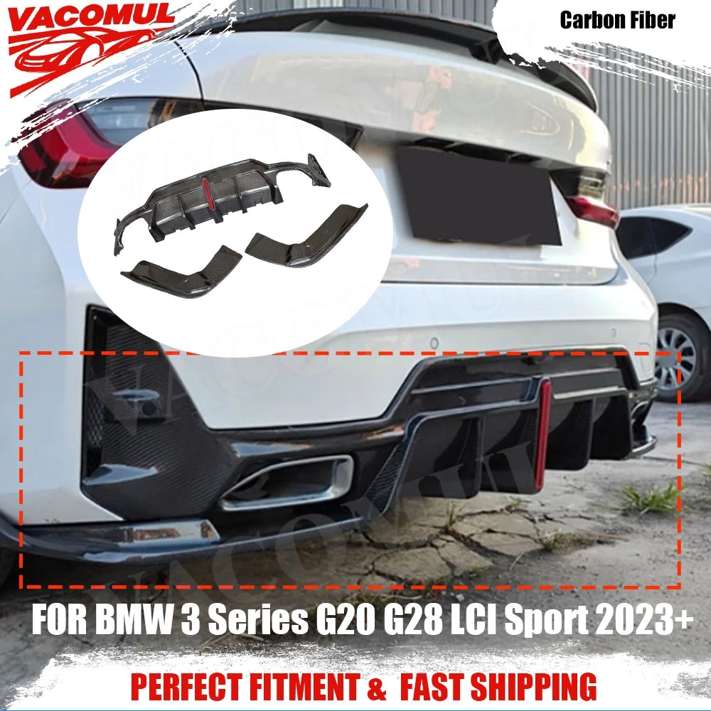 VACOMUL Real Carbon Fiber Car Rear Diffuser Splitters For BMW 3 Series G20 G28 LCI Sport 2023+ Car Modification Accessories
VACOMUL Real Carbon Fiber Car Rear Diffuser Splitters For BMW 3 Series G20 G28 LCI Sport 2023+ Car Modification Accessories