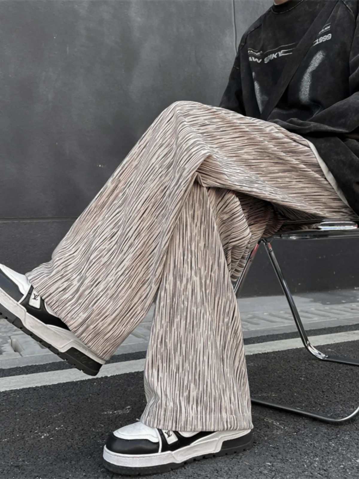 Vintage Textured Men's Casual Pants Spring Autumn Drapey Wide Leg High-End Feelings Teen Boys Faion Outerwear Single Wear
Vintage Textured Men's Casual Pants Spring Autumn Drapey Wide Leg High-End Feelings Teen Boys Faion Outerwear Single Wear