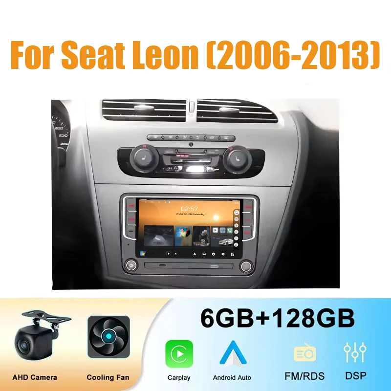 7'' 6+128GB Android Auto Car Radio Multimedia Player Carplay For Seat Leon (2006-2013) WIFI GPS Navi BT Multimedia Video Player
7'' 6+128GB Android Auto Car Radio Multimedia Player Carplay For Seat Leon (2006-2013) WIFI GPS Navi BT Multimedia Video Player