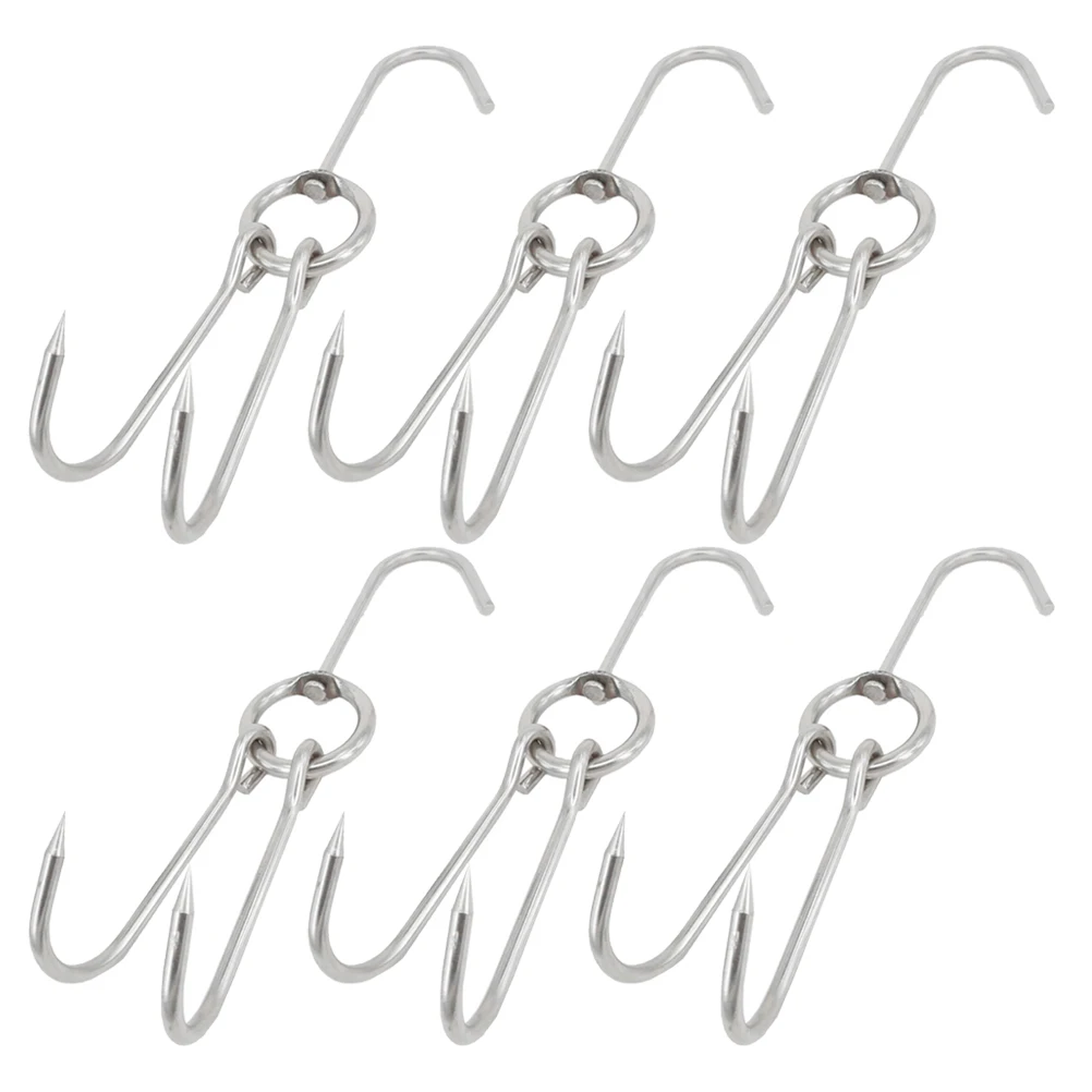6pcs Stainless Steel Meat Hooks for Roast Duck BBQ 35cm Small Wax 245cm Rustproof Hanging Drying Smoking Tools
6pcs Stainless Steel Meat Hooks for Roast Duck BBQ 35cm Small Wax 245cm Rustproof Hanging Drying Smoking Tools