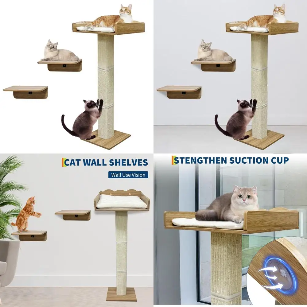 40 Cat Window Hammock with Sisal Climbing & 2 Platforms, Removable Cushion, 2 Install Options
40 Cat Window Hammock with Sisal Climbing & 2 Platforms, Removable Cushion, 2 Install Options