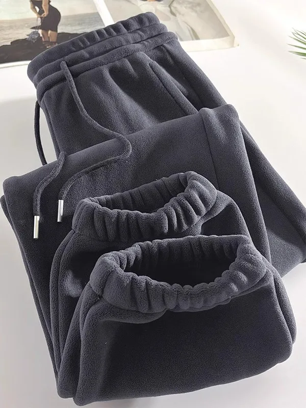 Men's Fce Lined Double-sided Fce Thiened Sports Pants Winter Warm Loose Fit mid Waist Long Straight Tube Trousers
Men's Fce Lined Double-sided Fce Thiened Sports Pants Winter Warm Loose Fit mid Waist Long Straight Tube Trousers