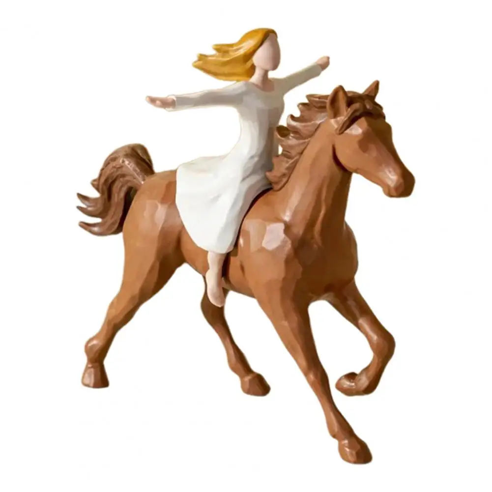 Girl Riding Horse Figurine Hand-Painted Women on Horse Resin Statue Sculpture Home Office Decoration Ornament
Girl Riding Horse Figurine Hand-Painted Women on Horse Resin Statue Sculpture Home Office Decoration Ornament