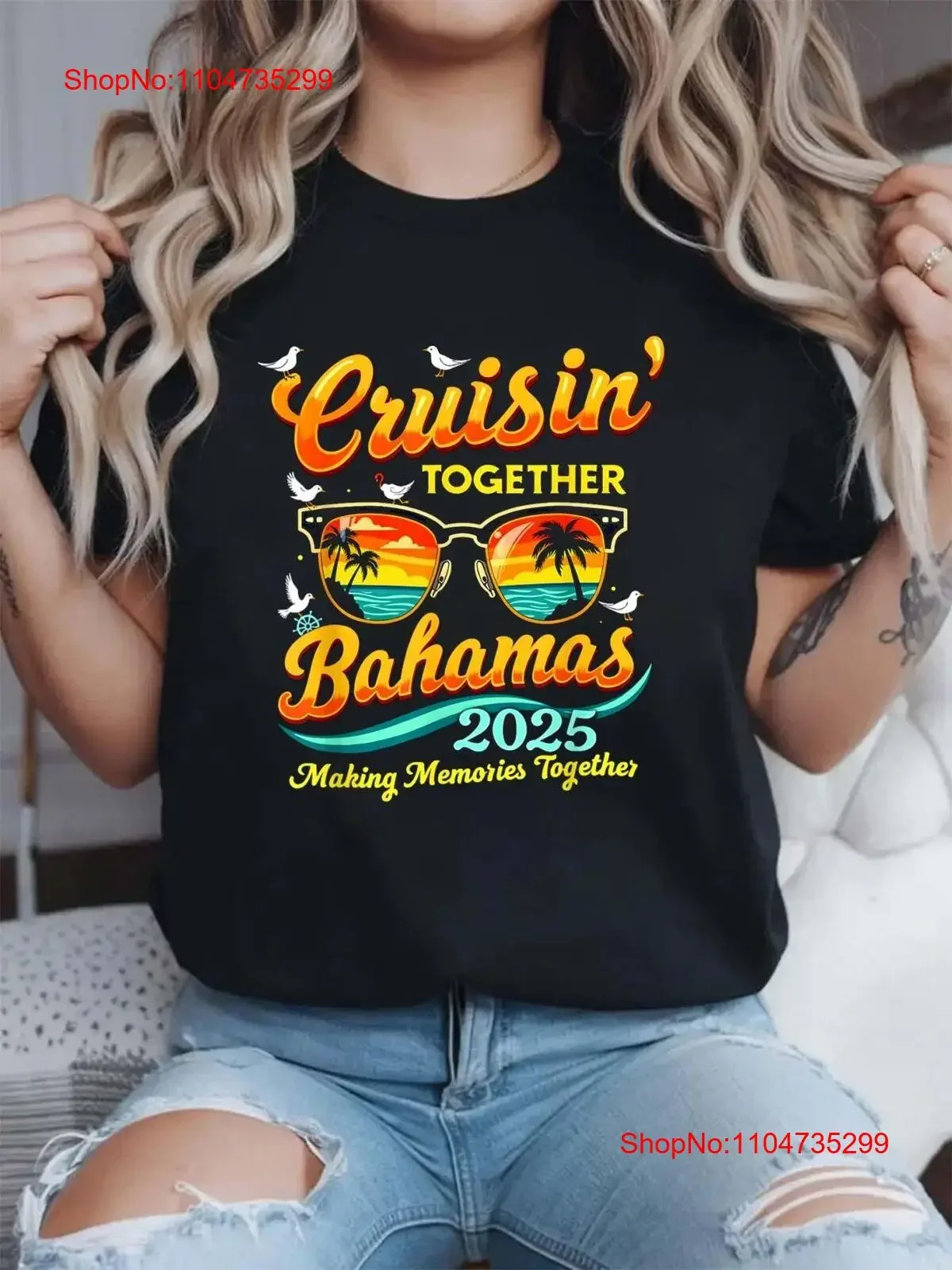 Одинаковые семейные футболки Cruisin Together Bahamas 2025 для путешествий и отпуска, винтажная потертая эластичная мужская универсальная дышащая футболка
Одинаковые семейные футболки Cruisin Together Bahamas 2025 для путешествий и отпуска, винтажная потертая эластичная мужская универсальная дышащая футболка