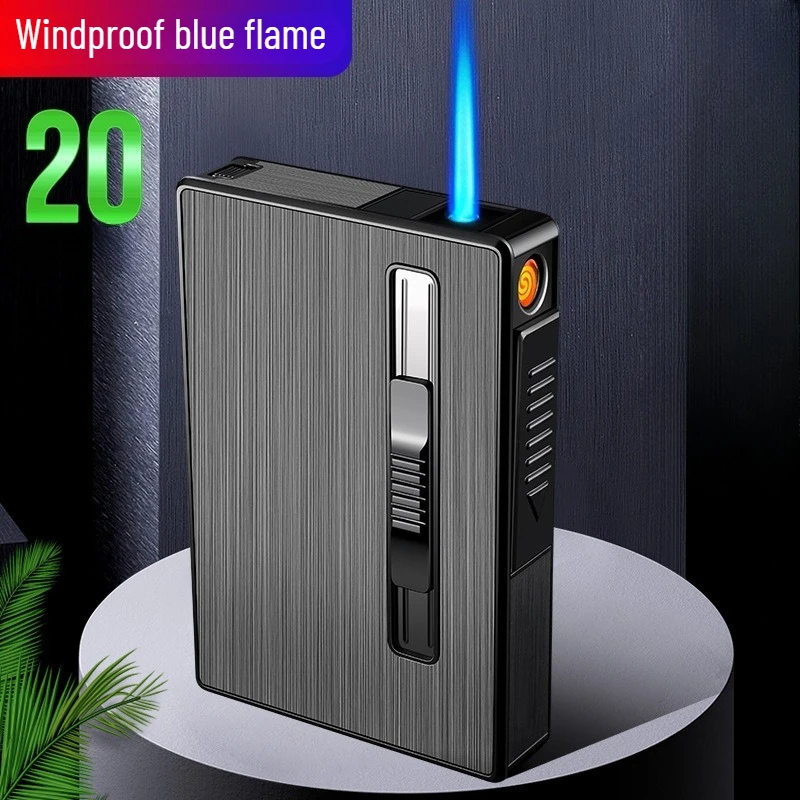 Lengthened Gas-electric Dual-purpose Electric Heating Wire Direct Lighter Cigarette Box Portable Men's Gift Cigarette Lighter
Lengthened Gas-electric Dual-purpose Electric Heating Wire Direct Lighter Cigarette Box Portable Men's Gift Cigarette Lighter