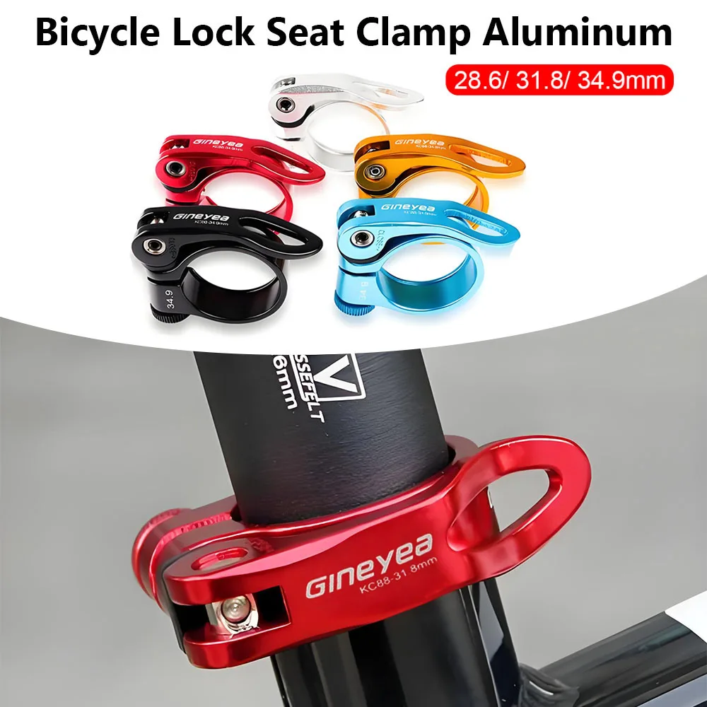 Quick Release Bicycle Seat Clamp Lightweight Waterproof Bike Seatpost Clamp 28.6mm 31.8mm 34.9mm Aluminum Road Bike Accessories
Quick Release Bicycle Seat Clamp Lightweight Waterproof Bike Seatpost Clamp 28.6mm 31.8mm 34.9mm Aluminum Road Bike Accessories